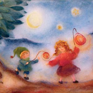 83. Children with lanterns 2
